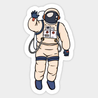 Astronaut Greeting Sticker